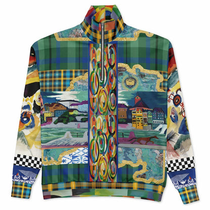 Basel at the Rhine Heavyweight Oversized Quarter Zip Sweatshirt