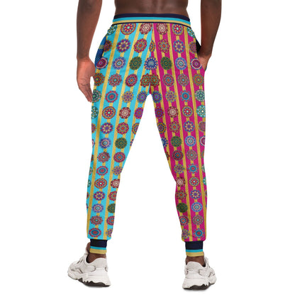 Gypsy Spirit Mandala Stripe Eco-Poly Unisex Joggers