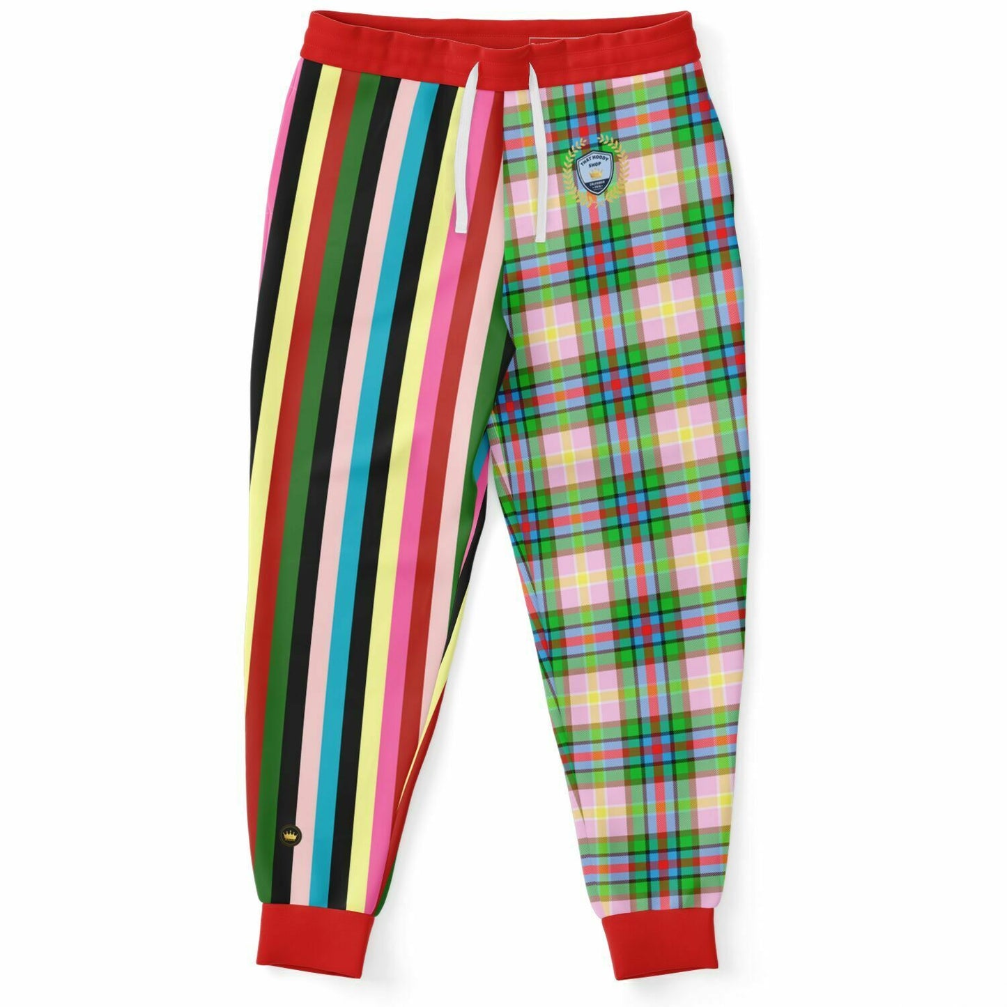 Rainbow Elephant Rugby Stripe Plaid Eco-Poly Unisex