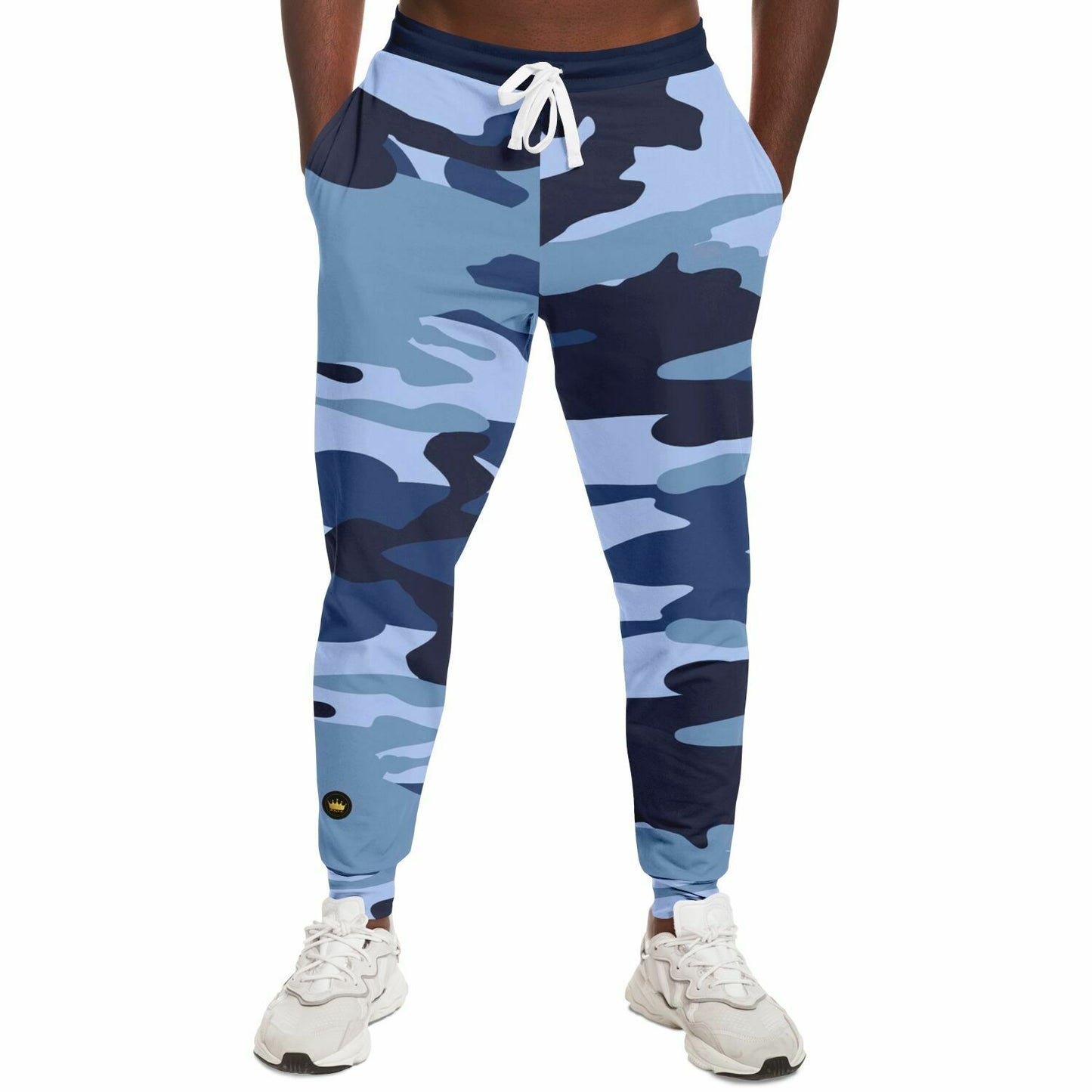 Midnight Powder Blue Eco-Poly Camo Unisex Joggers