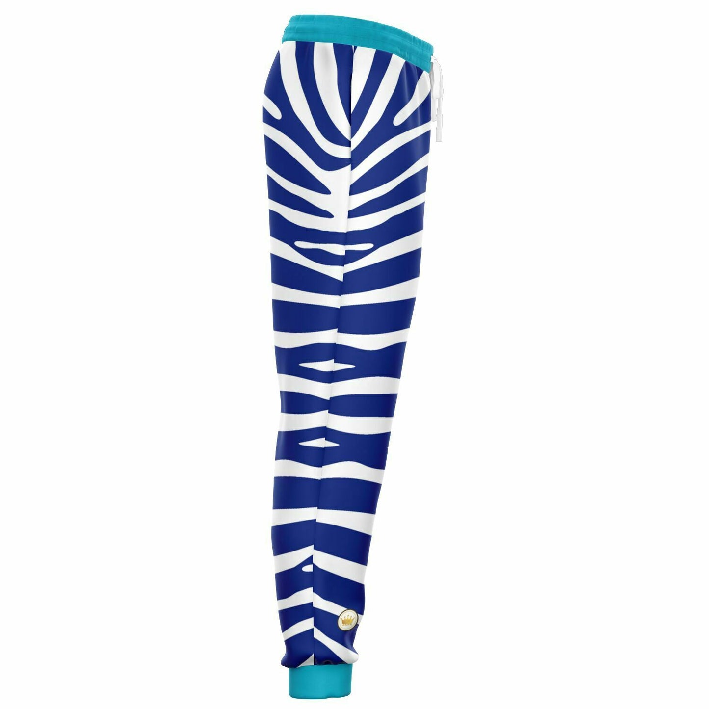 Zebra in Blue Royal Eco-Poly Unisex Joggers