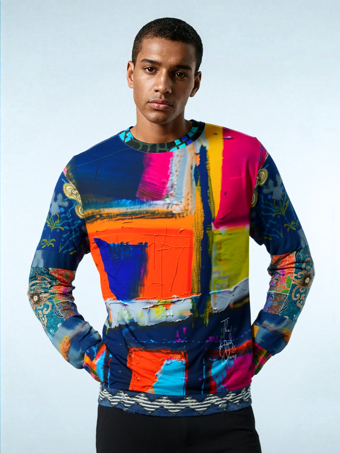 Blocked in Color Unisex Sweatshirt (Gold Label)