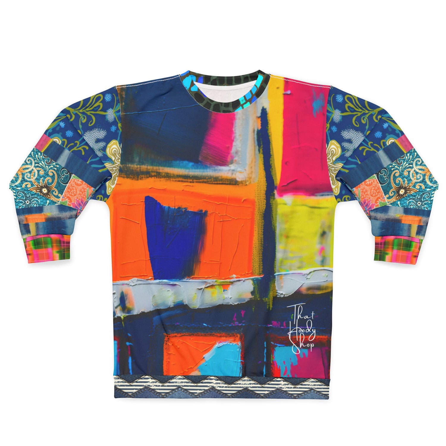 Sudadera unisex bloqueada en color