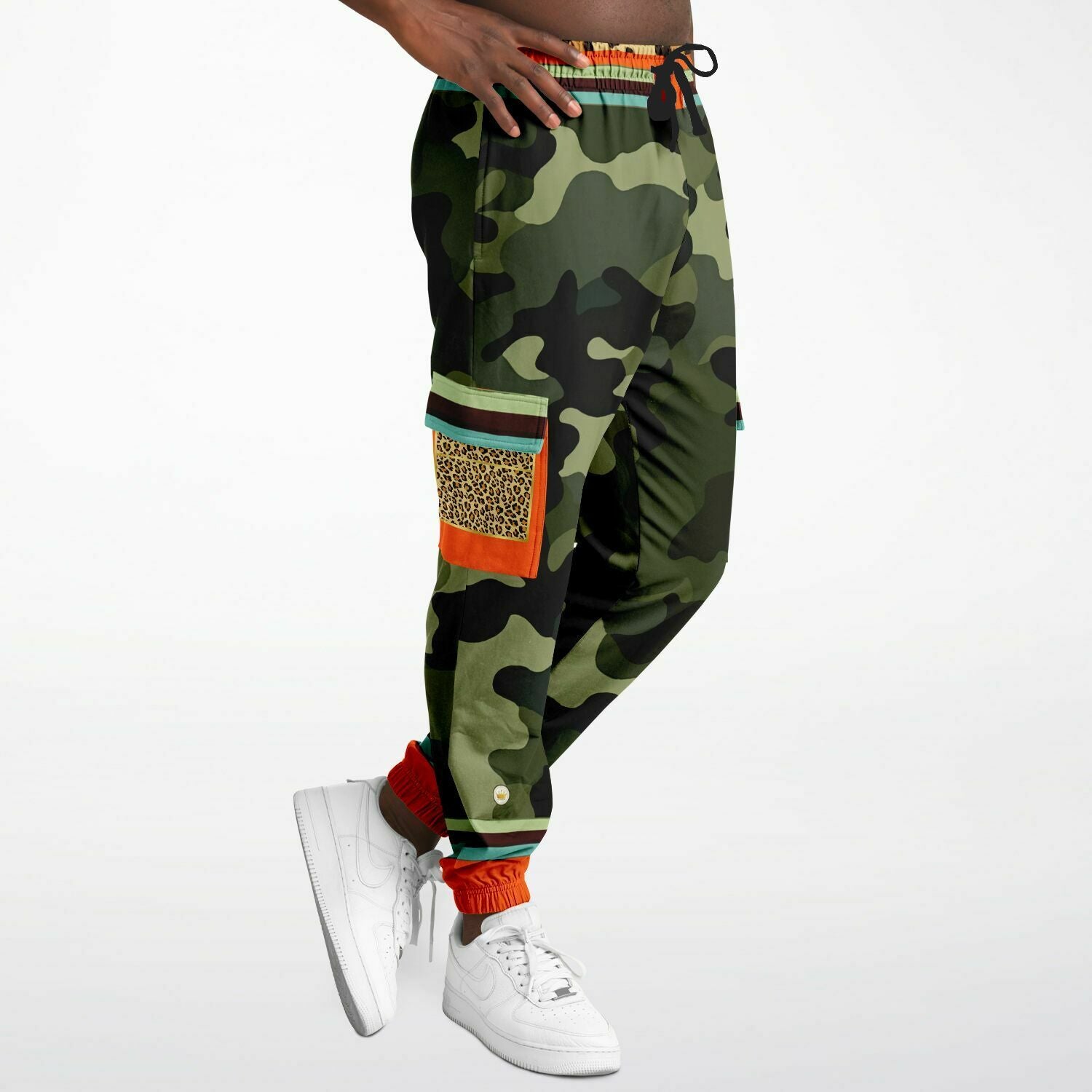 Government Issued Green Camo LUXE Eco-Poly Unisex Cargo Joggers