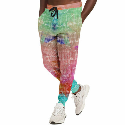 Colors of Brazil Abstract Rainbow THS Signature Eco-Poly Unisex Joggers