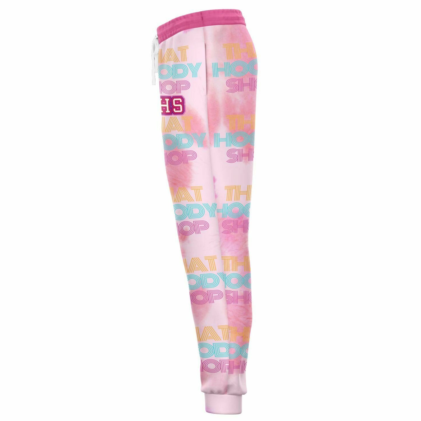 That Hoody Shop 1976 Pink Tie-Dye Eco-Poly Unisex Joggers