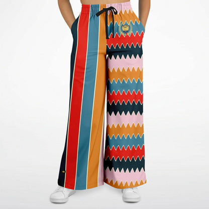 Ruby Morrison Rugby Stripe Eco-Poly Wide Leg Pants