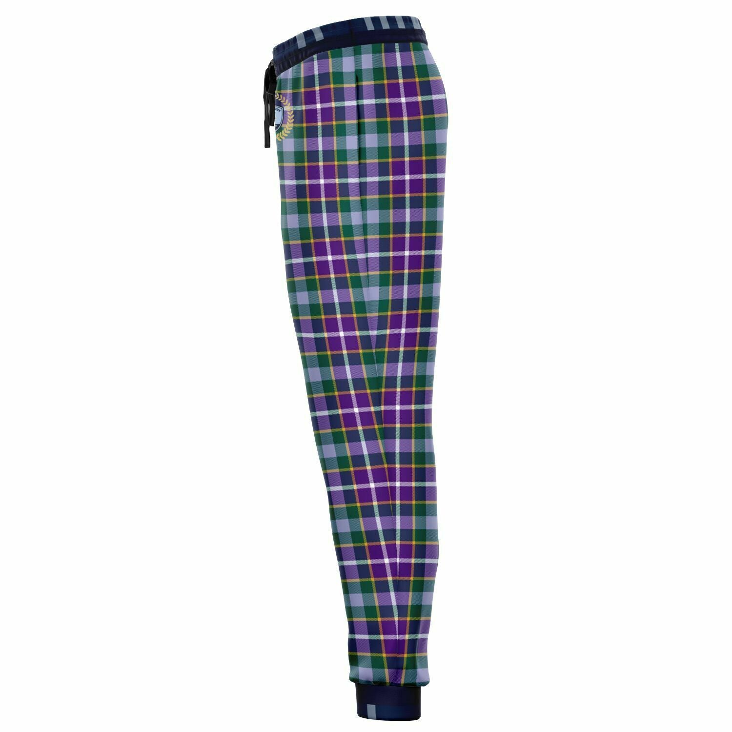 Purple Crush Tartan Plaid Eco-Poly Unisex Joggers