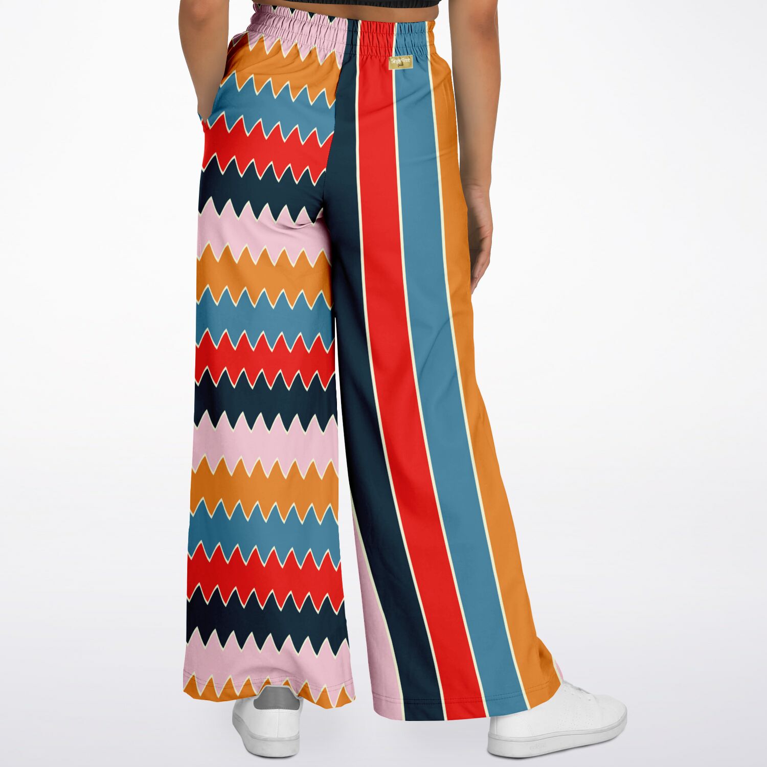 Ruby Morrison Rugby Stripe Eco-Poly Wide Leg Pants