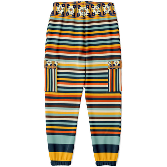 California Beach Sunset Eco-Poly Unisex Cargo Joggers