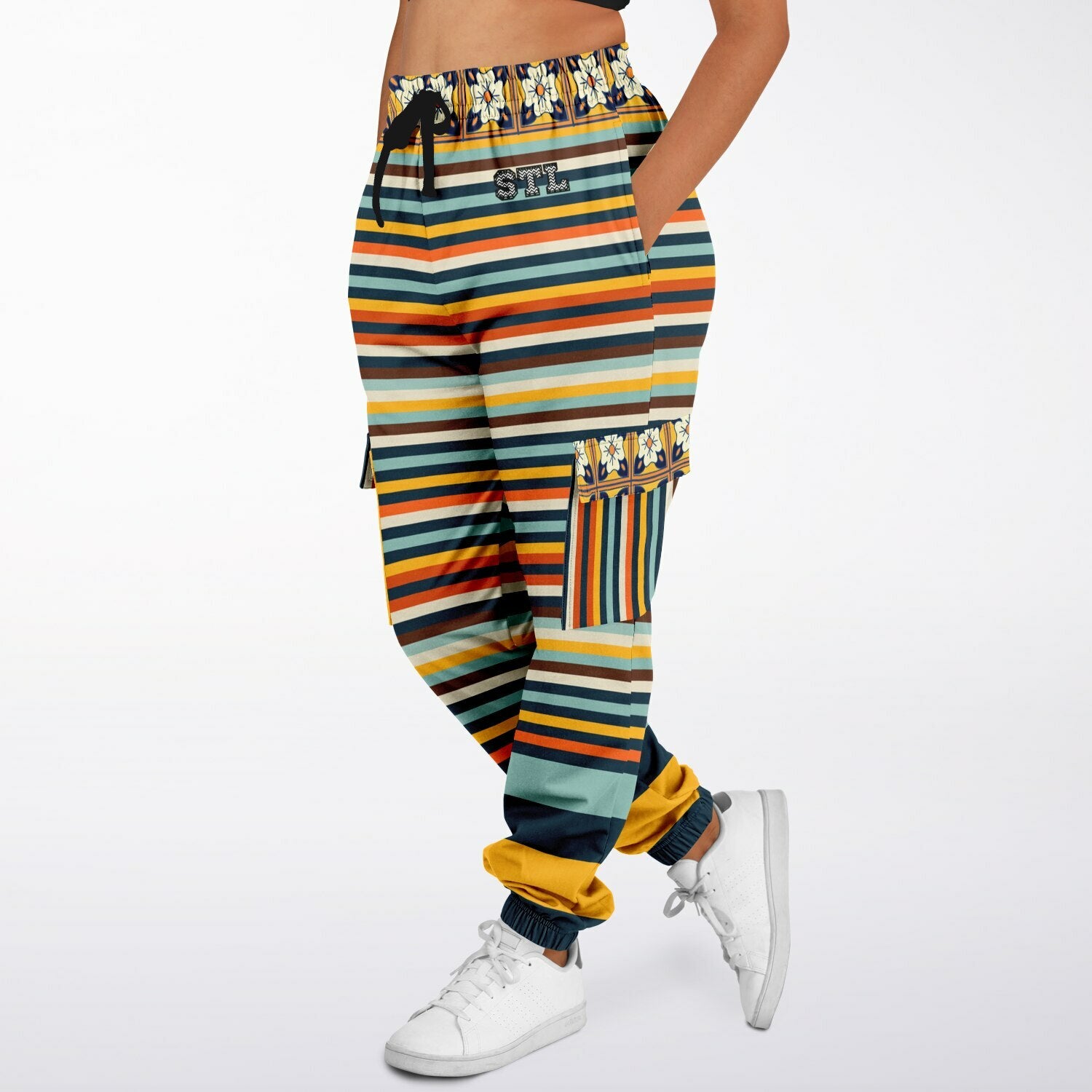 California Beach Sunset Eco-Poly Unisex Cargo Joggers