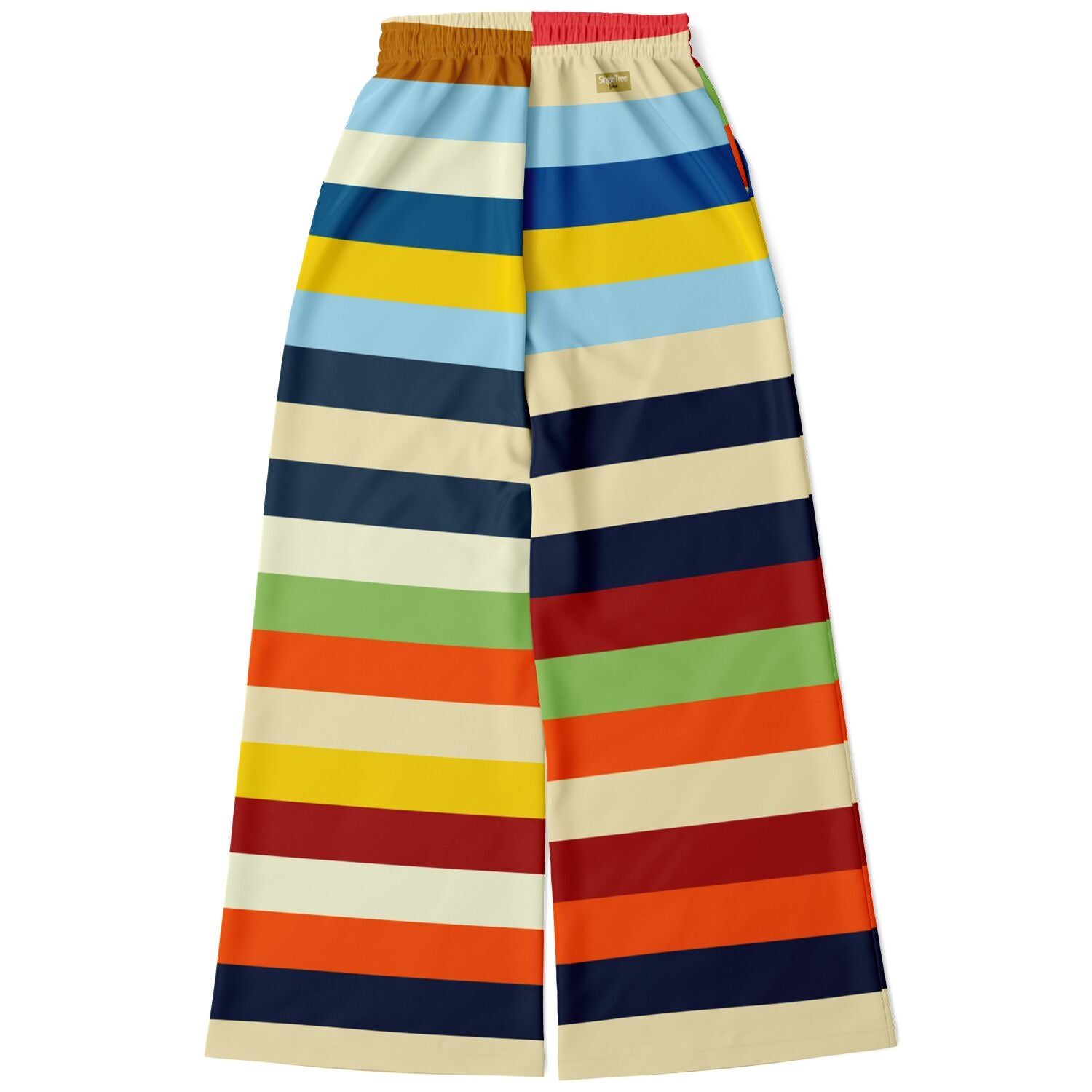 Vasona Rugby Stripe Eco-Poly Wide Leg Pants