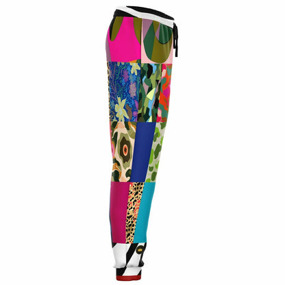 Gypsy Cheetah Multicolor Patchwork Eco-Poly Unisex Joggers