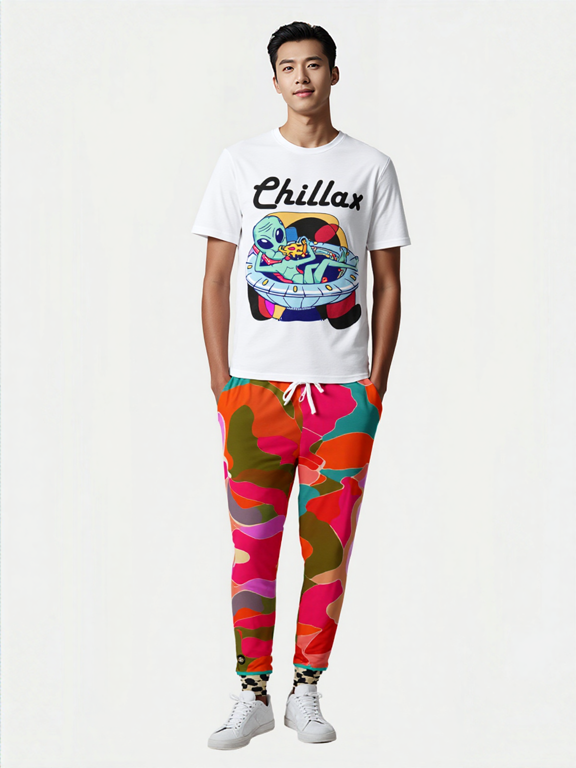 Scottsdale Orange Camo Eco-Poly Unisex Joggers
