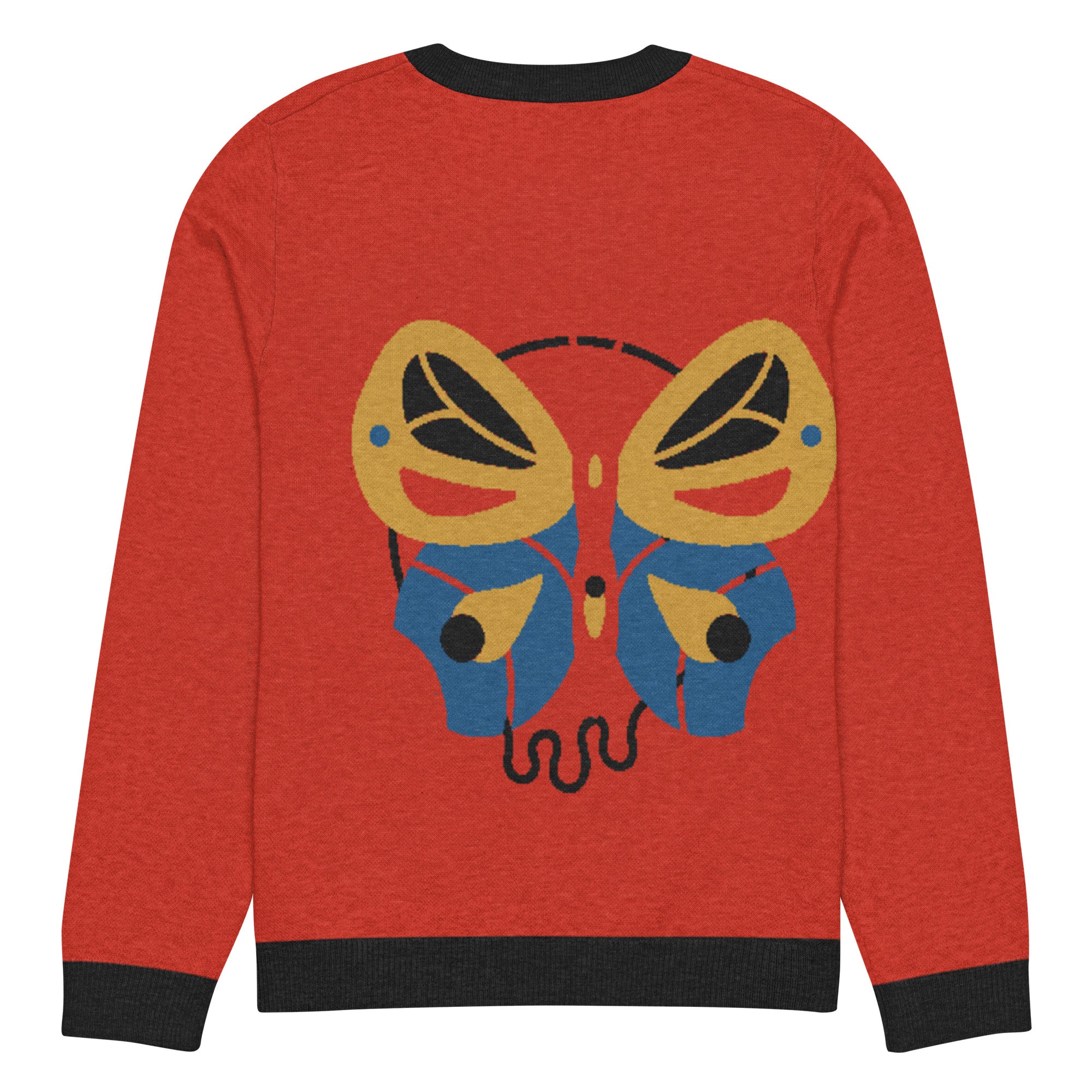 Butterfly Swept Knitted Crewneck Sweater