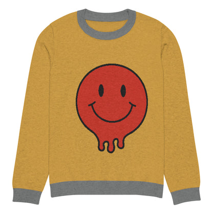 Oh Happy Day! Knitted Crewneck Unisex Sweater