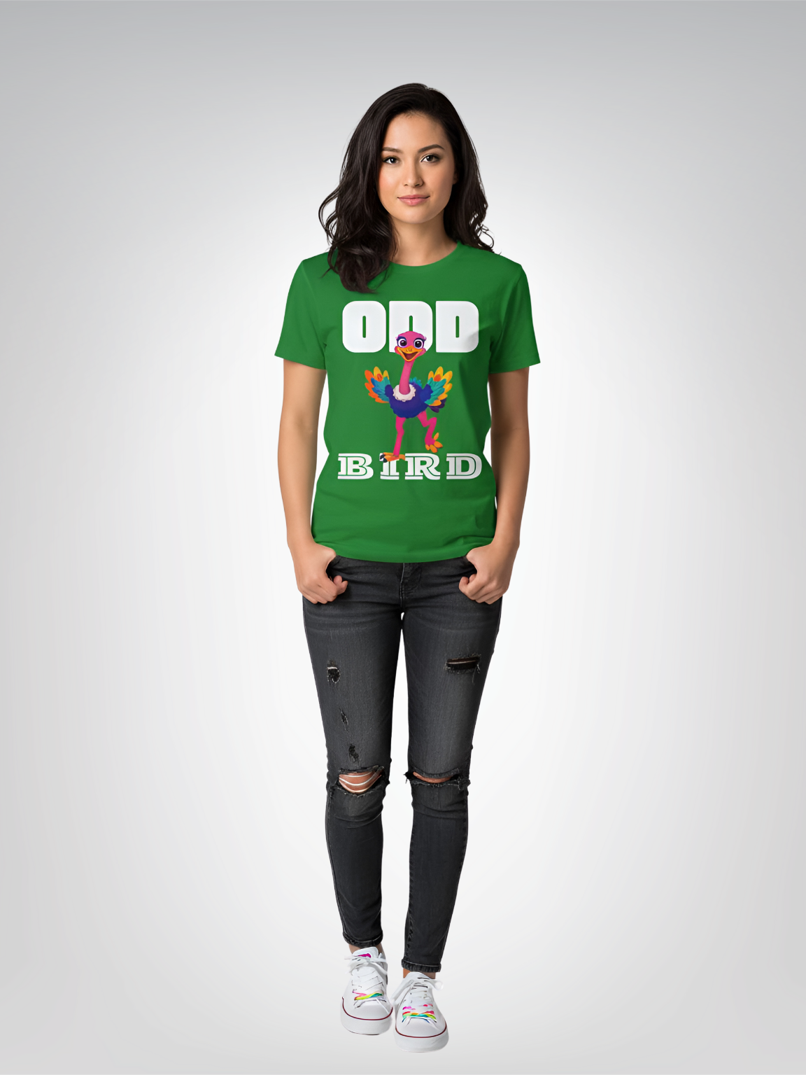 Colorful Odd Bird Heavyweight Unisex Tee