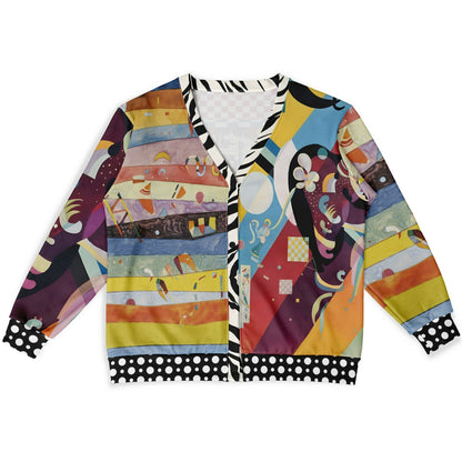 Composition in Nines - Kandinsky Heavyweight Unisex Cardigan
