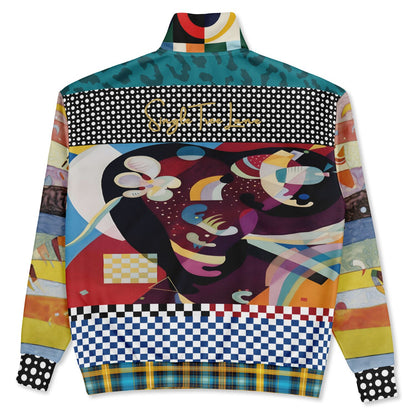 Composition in Nines - Kandinsky Heavyweight Oversized Quarter Zip Sweatshirt