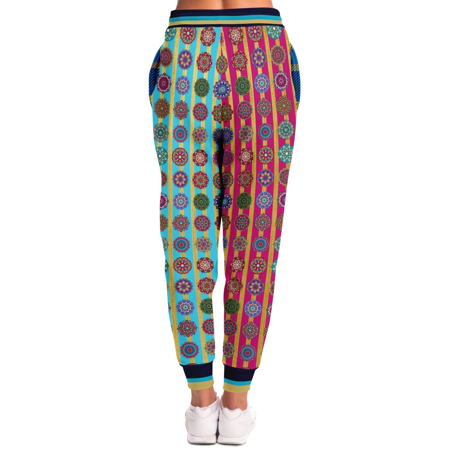 Gypsy Spirit Mandala Stripe Eco-Poly Unisex Joggers