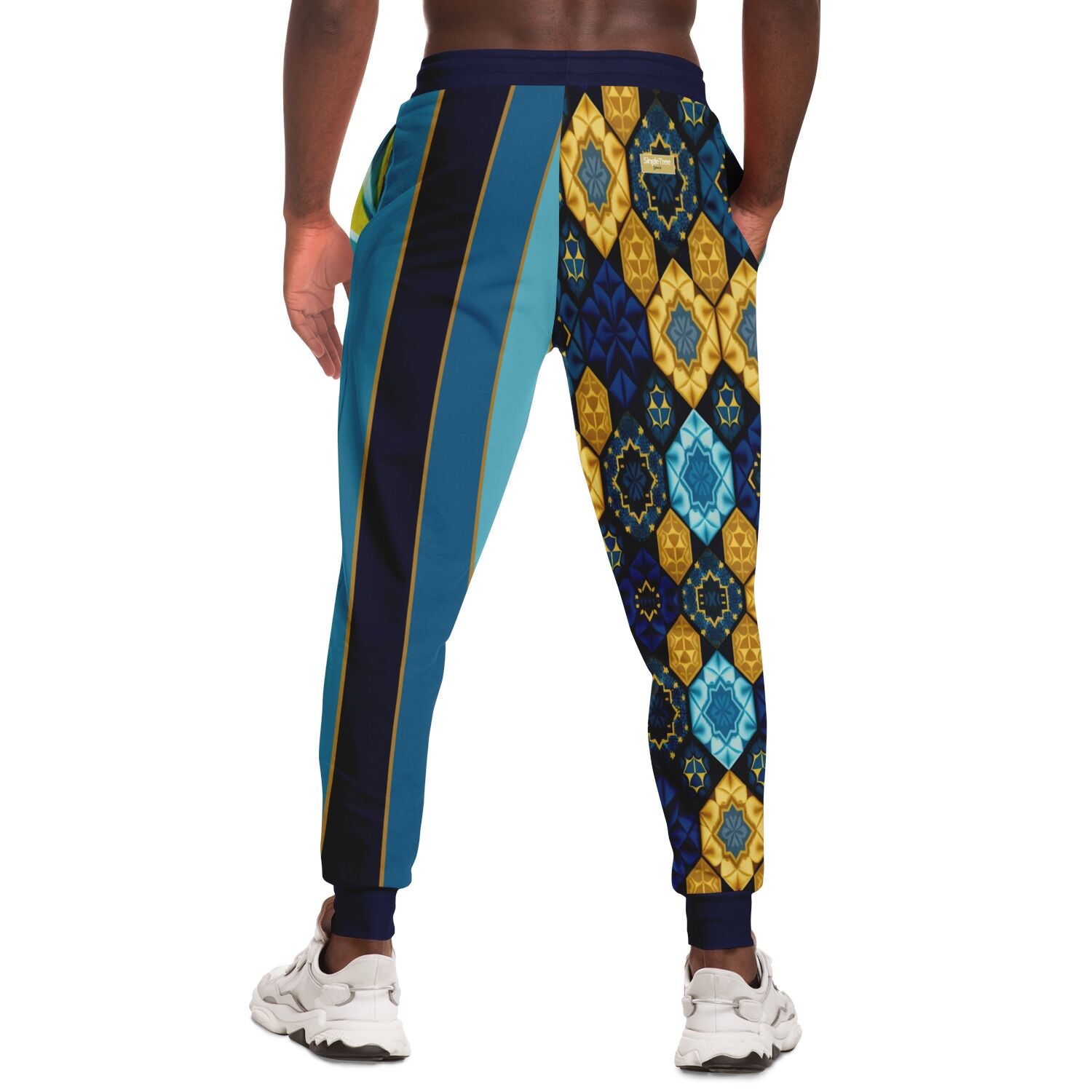 Joggers unisex de poliéster ecológico con rayas de rugby barrocas Rear Admiral 