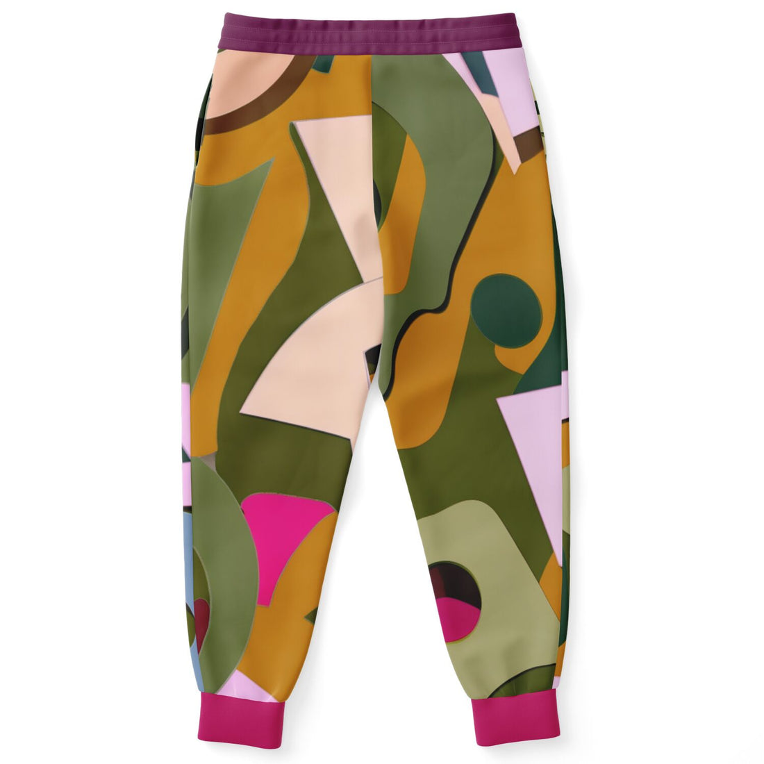 Pink Abstract Jungle Eco-Poly Camo Unisex Joggers