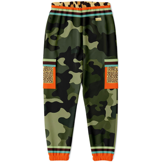 Government Issued Green Camo LUXE Eco-Poly Unisex Cargo Joggers