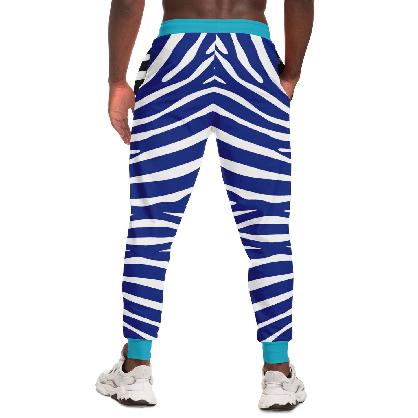 Joggers unisex Zebra en azul Royal Eco-Poly 