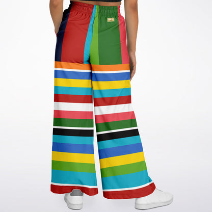 Bal Harbor Yachtie Rugby Stripe Eco-Poly Wide Leg Pants