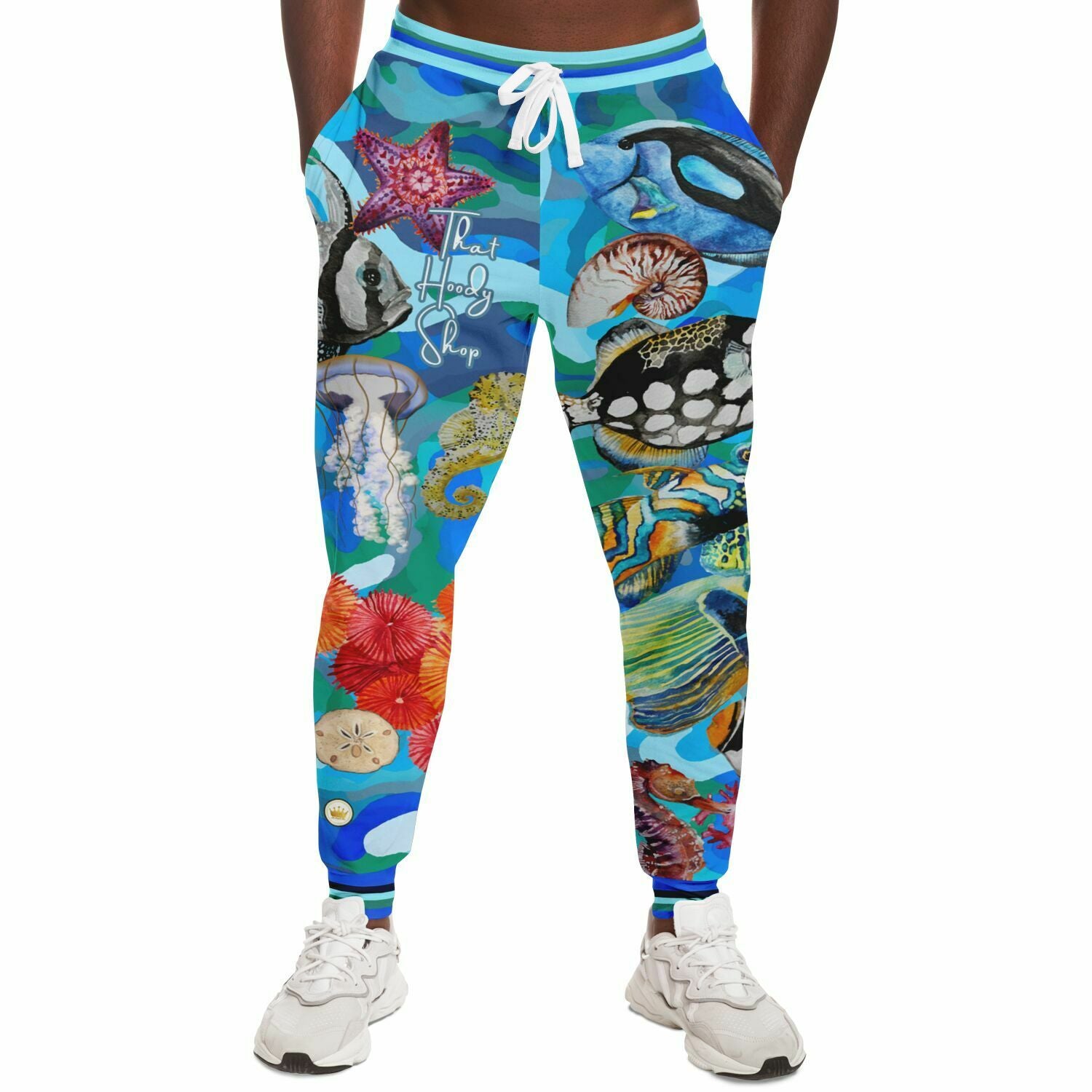 Save the Oceans Blue Camo Eco-Poly Unisex Joggers