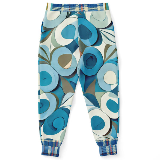 Blue Scenes in Oval Eco-Poly Unisex Joggers