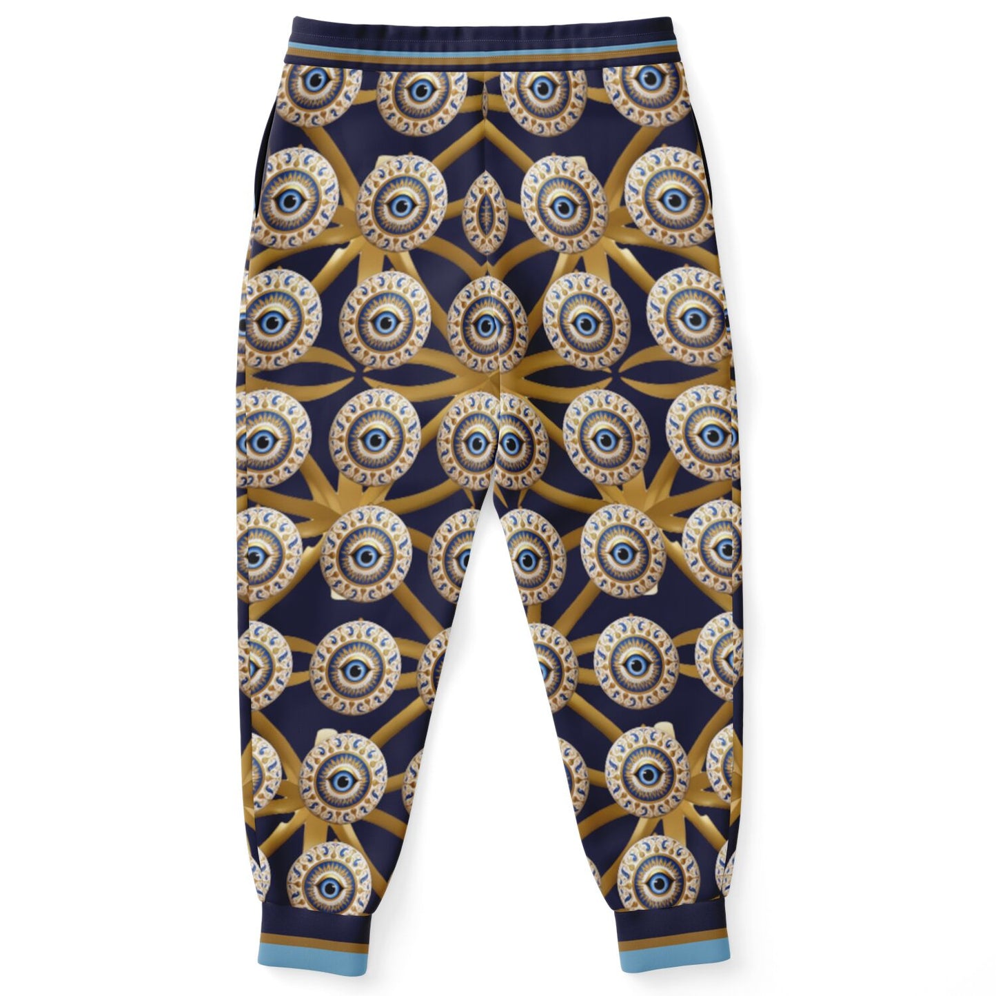 Evil Eye Protection in Midnight Eco-Poly Unisex Joggers