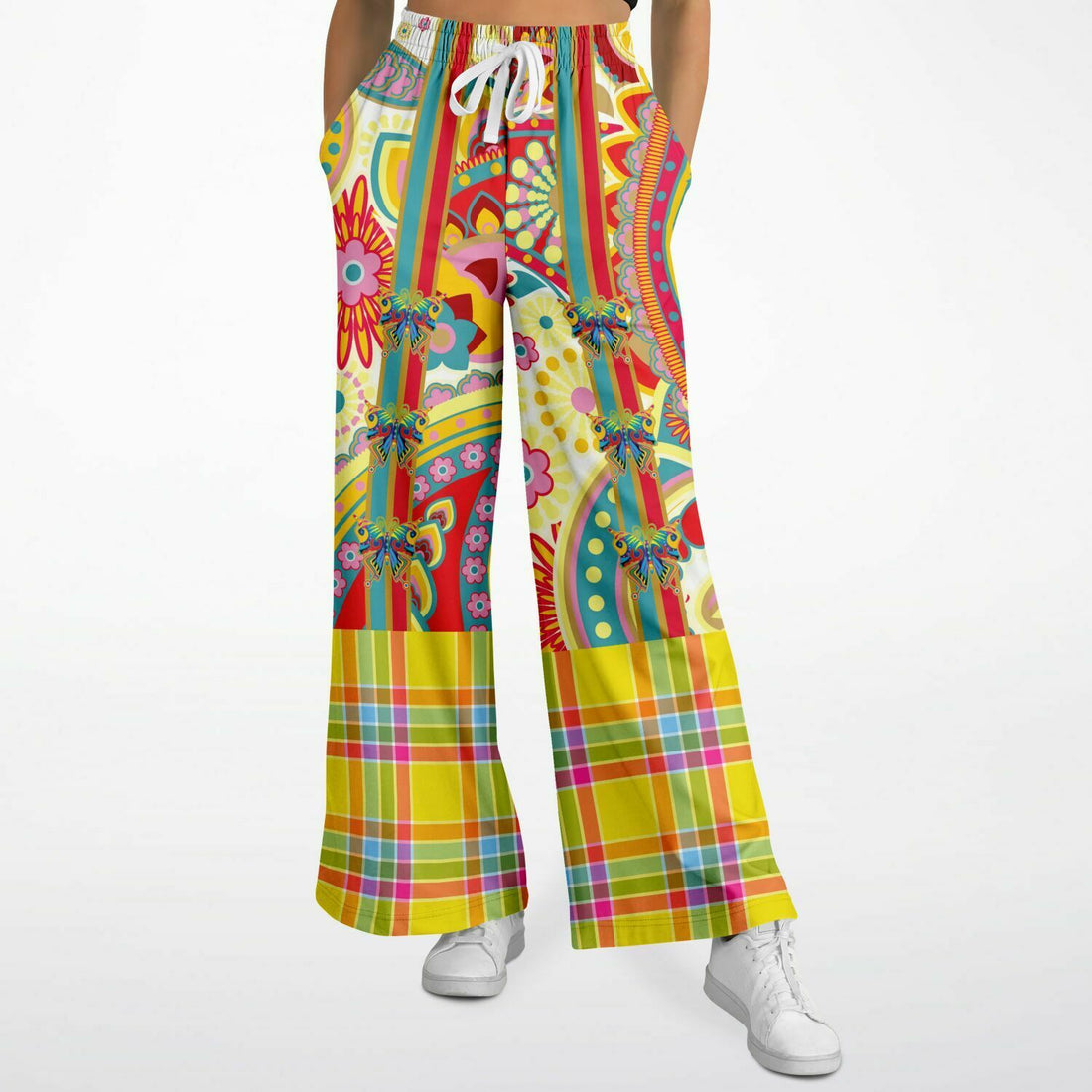 Ashbury Heights Paisley Eco-Poly Wide Leg Pants