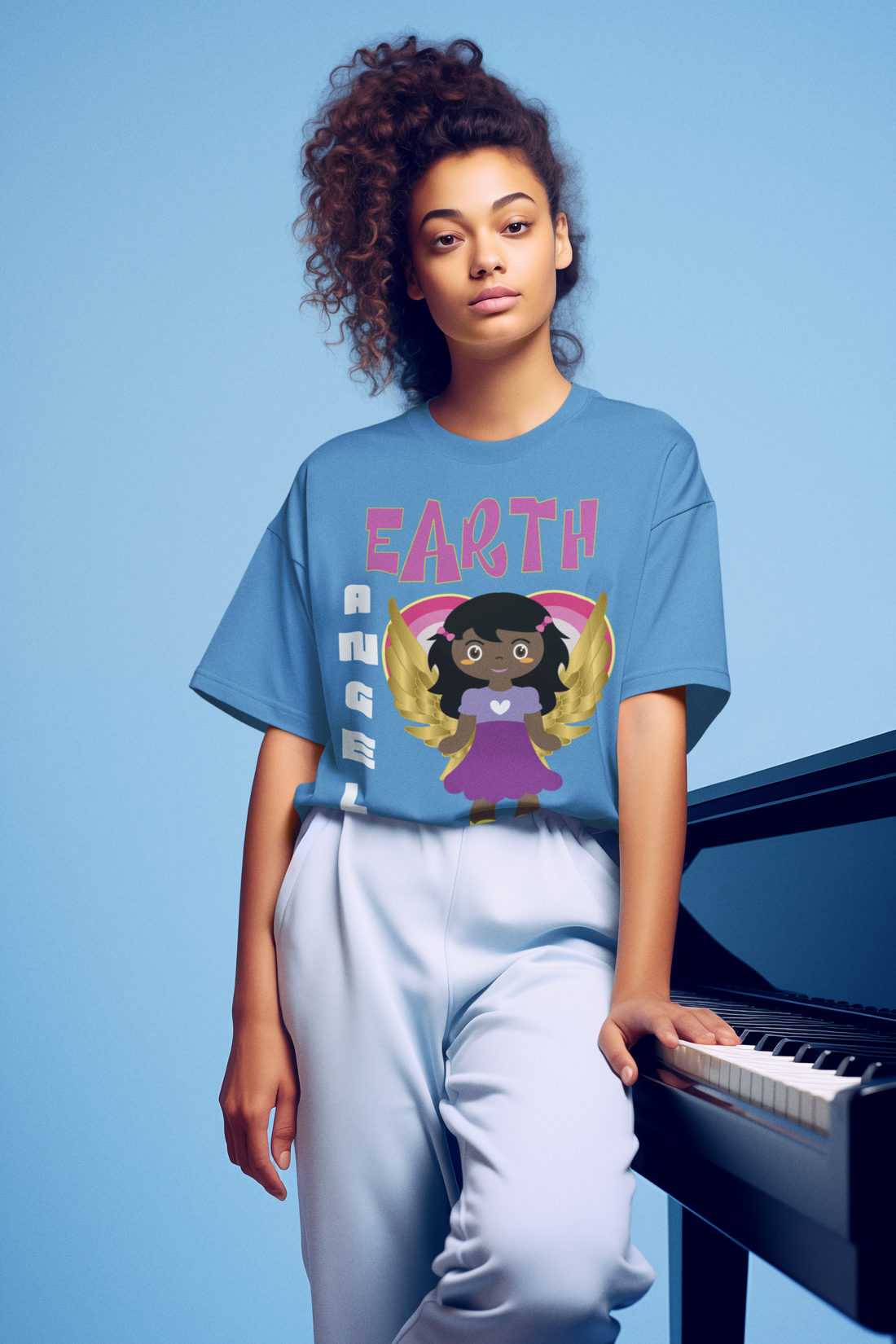 Earth Angel Black Girl Magic Unisex Softstyle T-Shirt