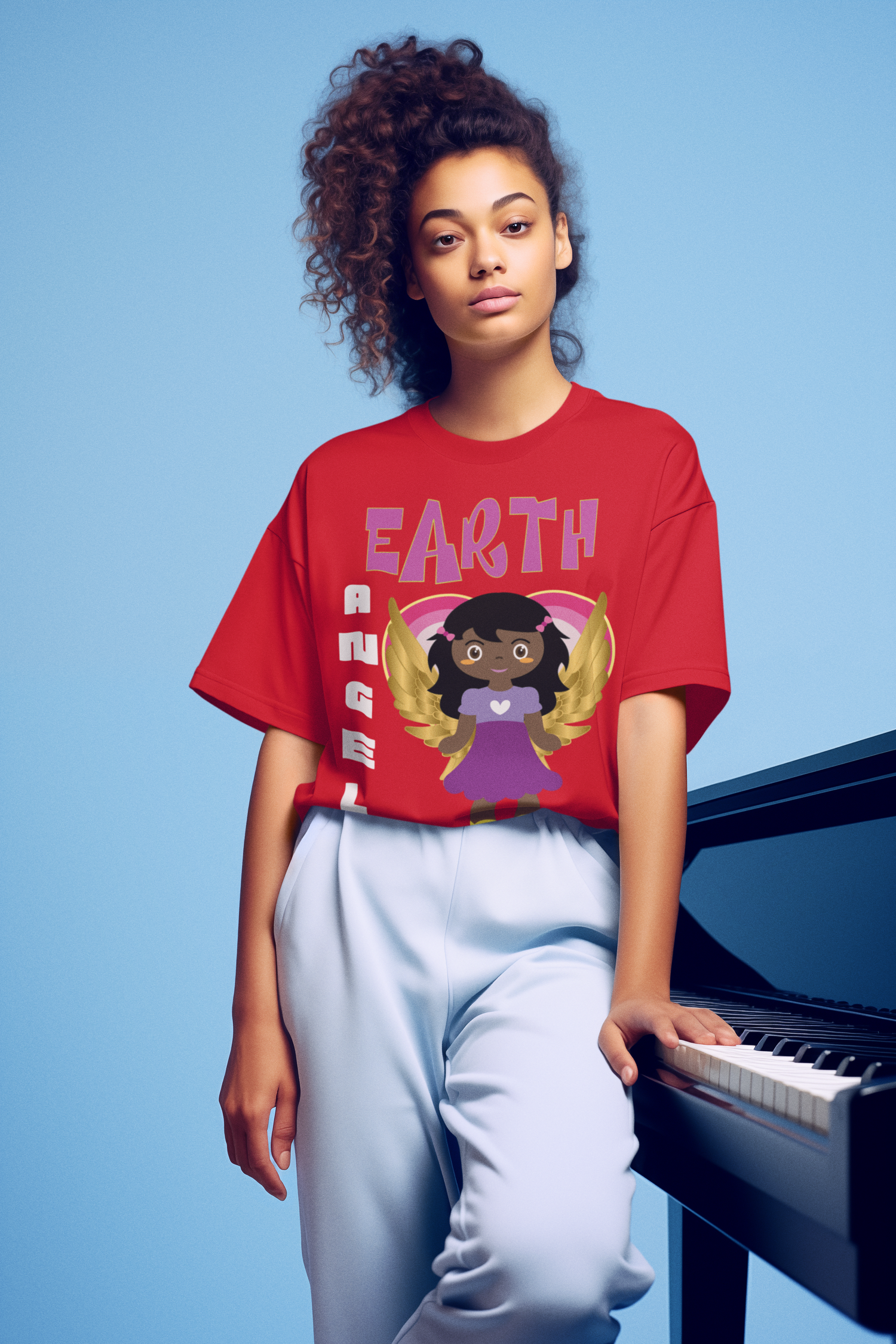 Earth Angel Black Girl Magic Unisex Softstyle T-Shirt