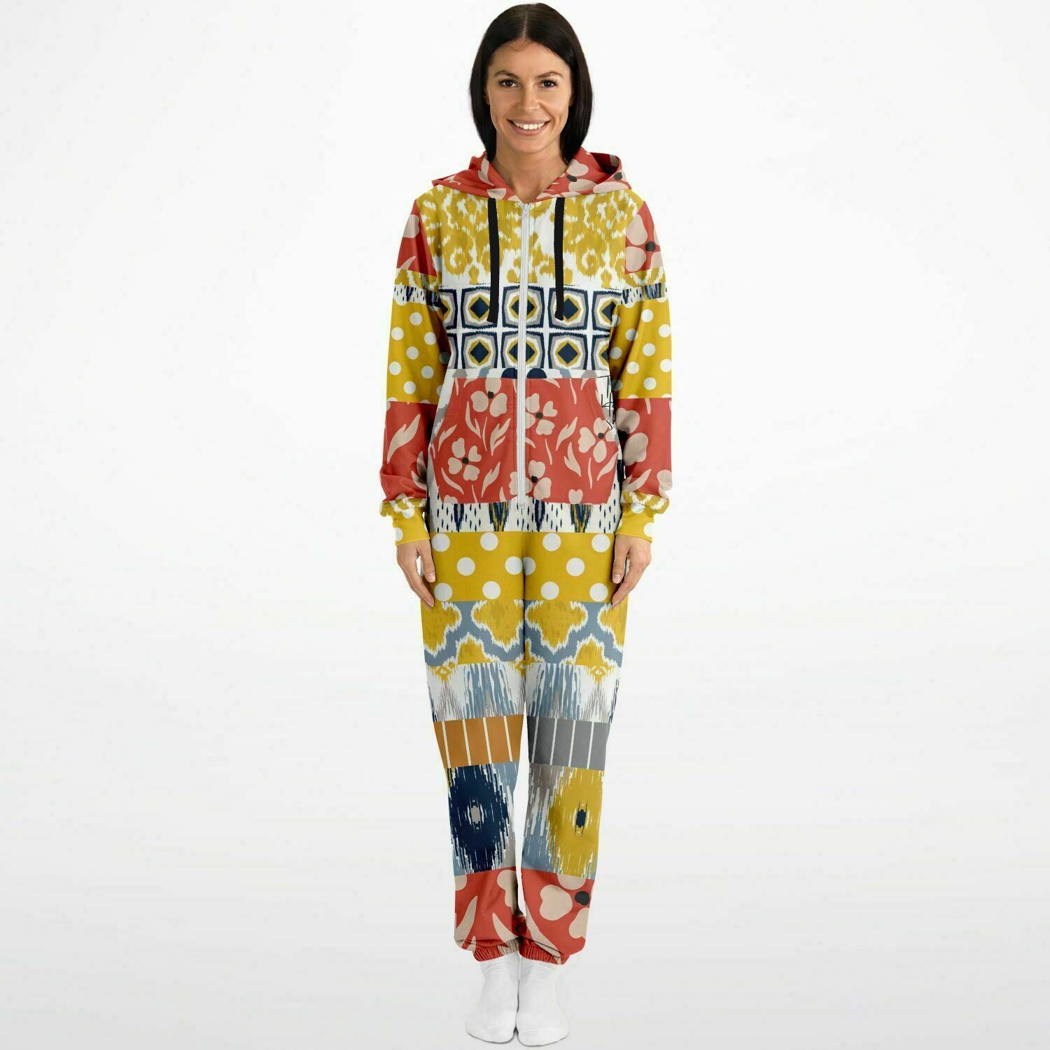 Mameluco polar unisex con patchwork floral de Tallulah Bankhead