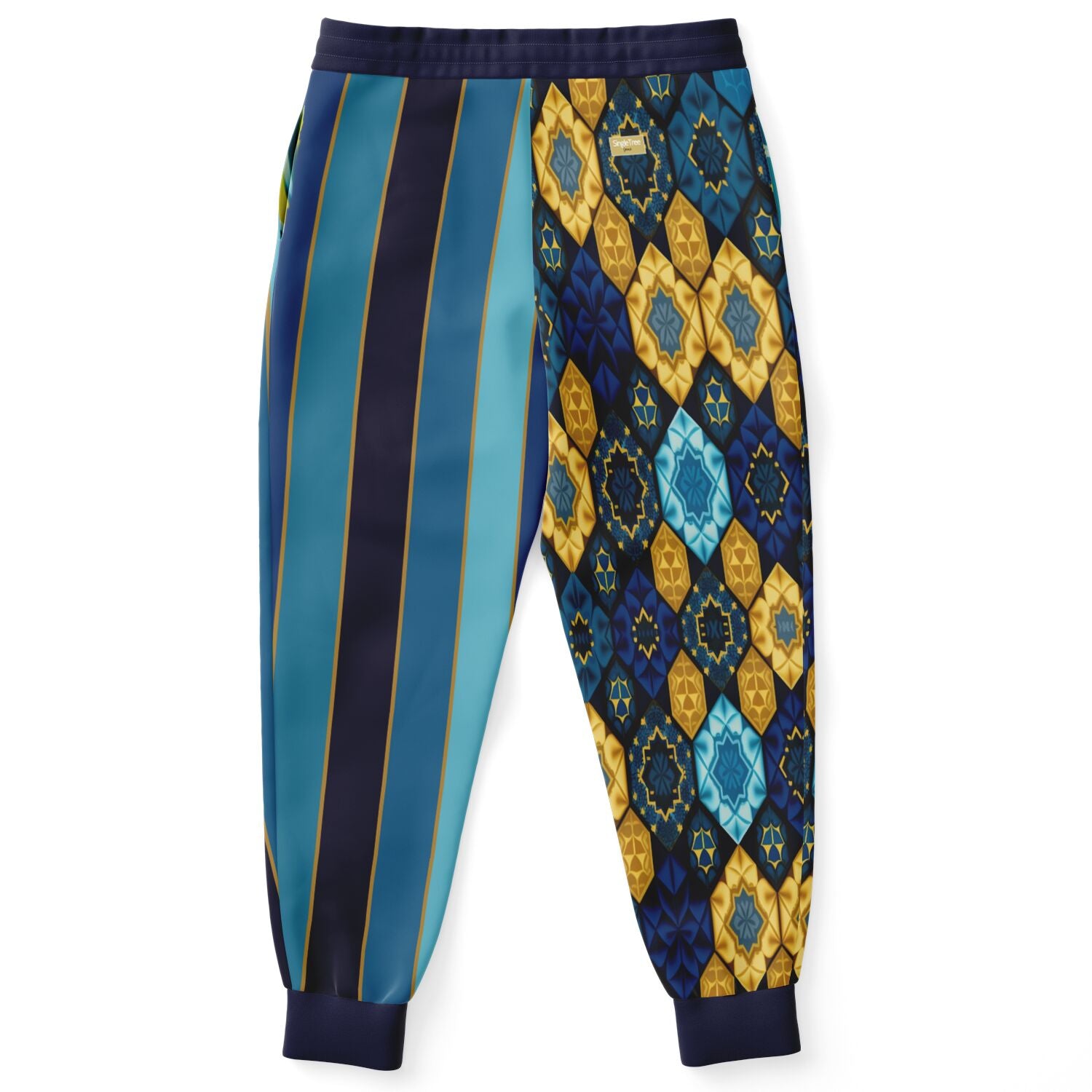 Joggers unisex de poliéster ecológico con rayas de rugby barrocas Rear Admiral 