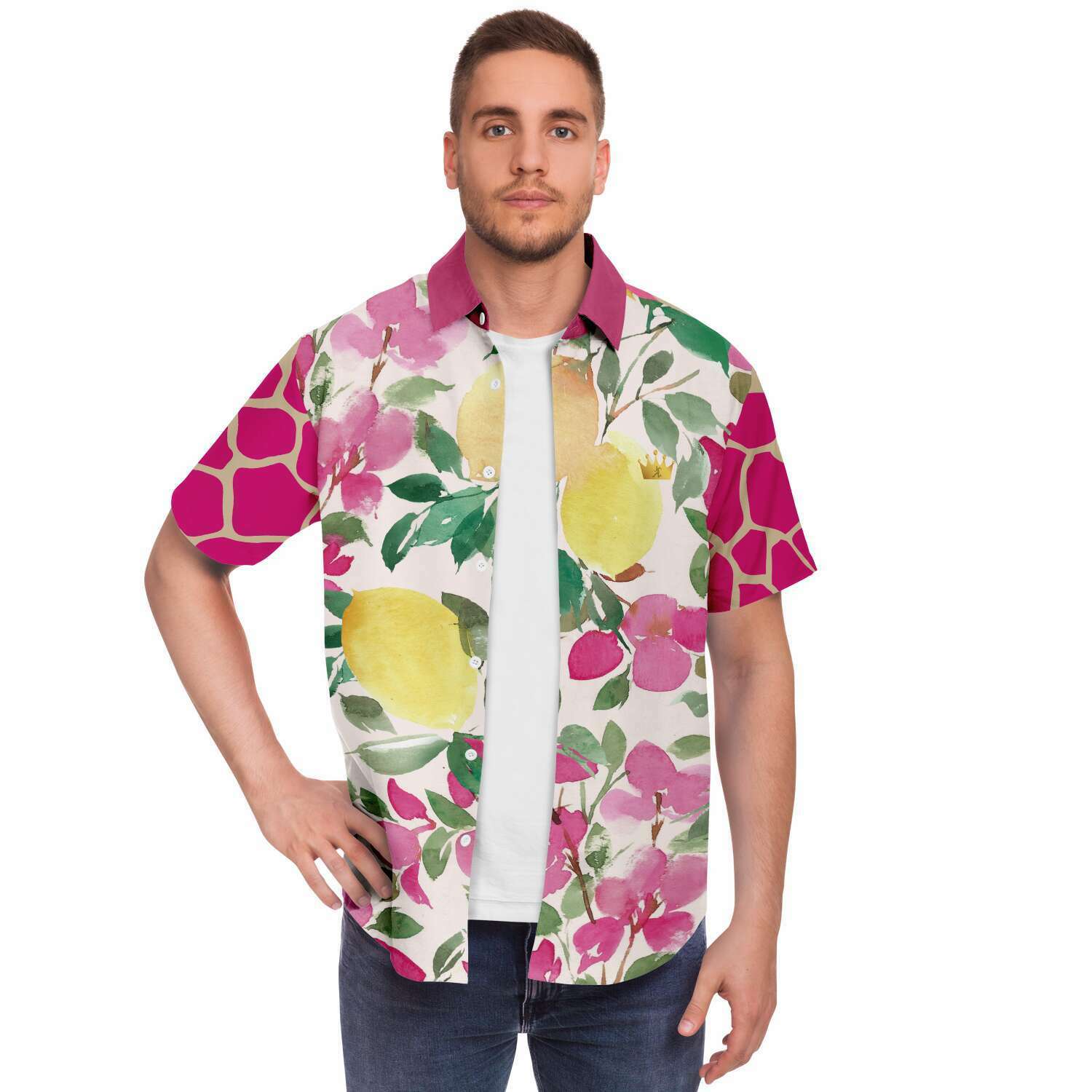 Pink Lemonade S/S Button Down Shirt