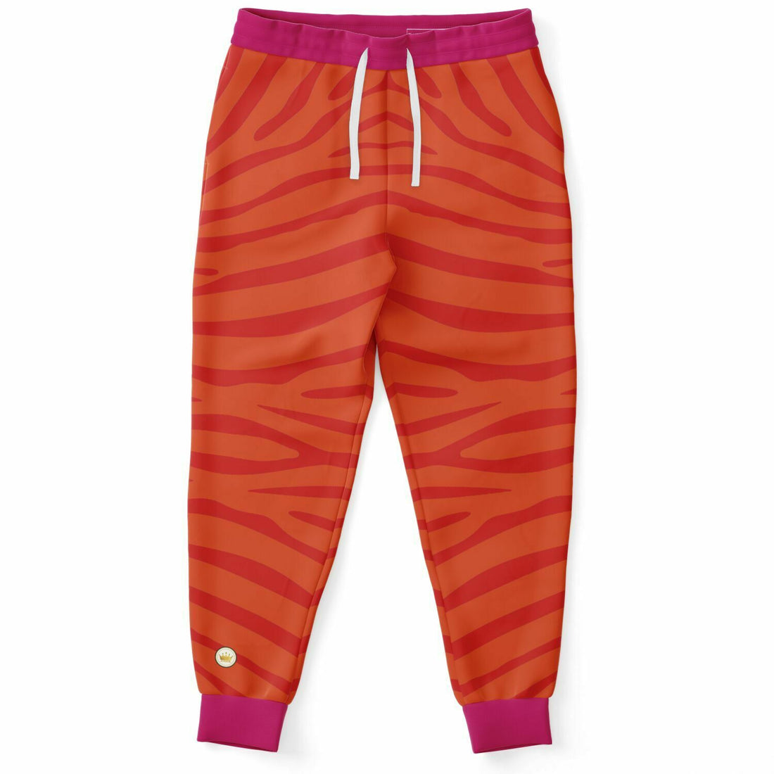 Joggers unisex Zebra en naranja frambuesa Eco-Poly 