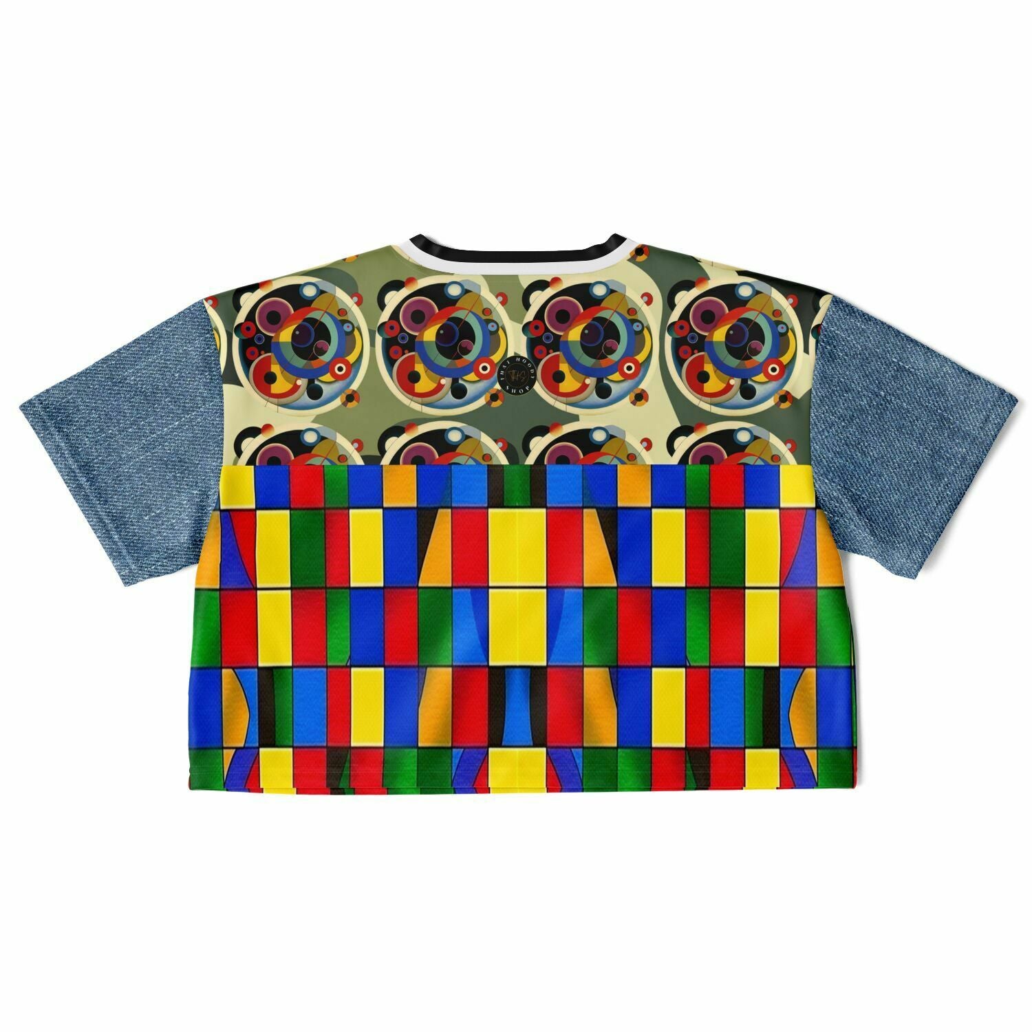 Picasso Primary Geometric THS 1986 Eco-Poly Crop Jersey