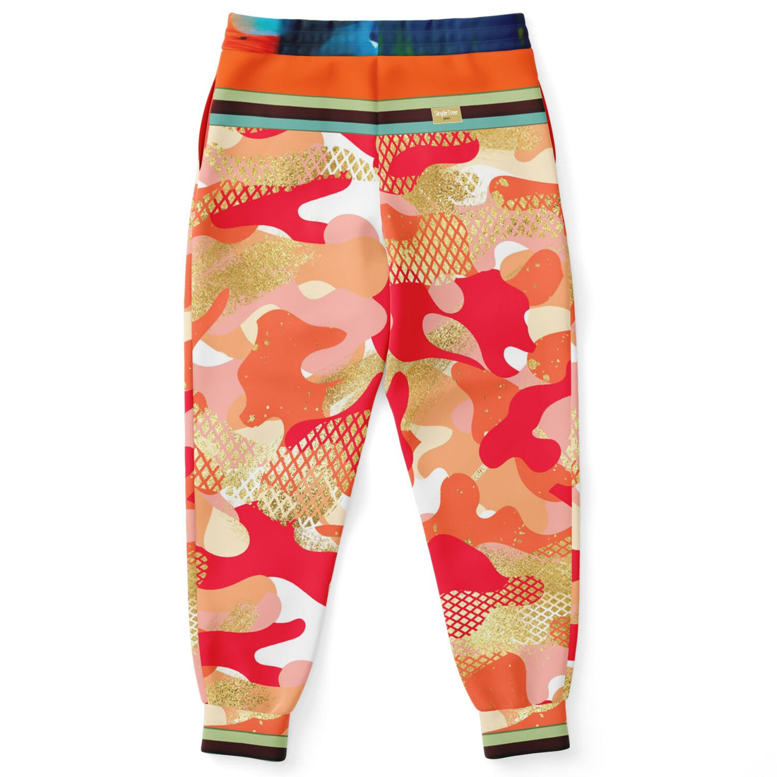 Joggers unisex naranja Crescent Camo Eco-Poly 