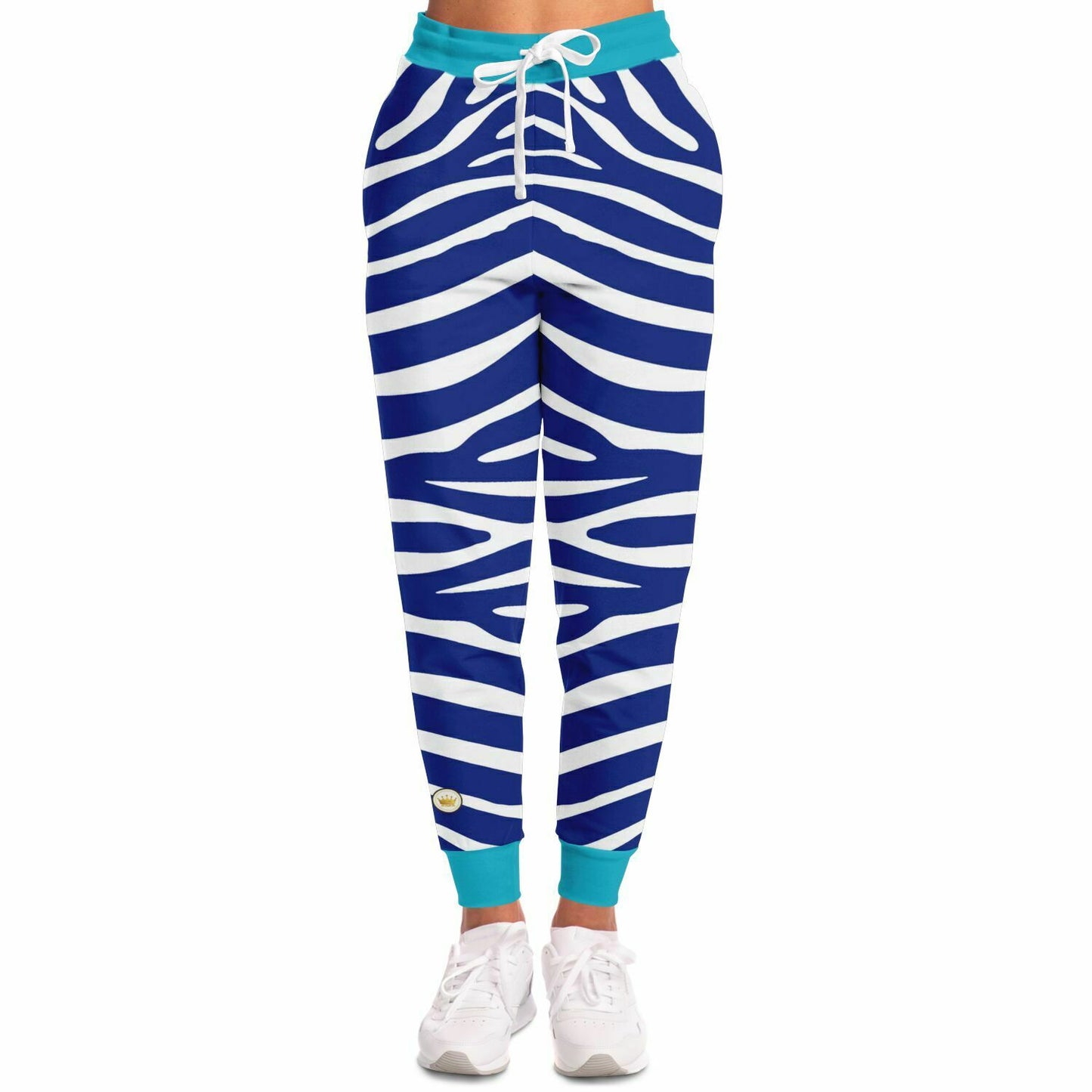 Joggers unisex Zebra en azul Royal Eco-Poly 