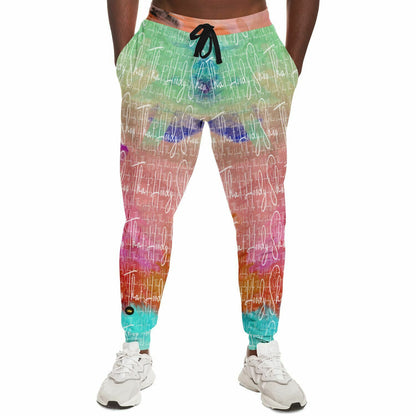 Colores de Brasil Abstract Rainbow THS Signature Eco-Poly Joggers unisex 