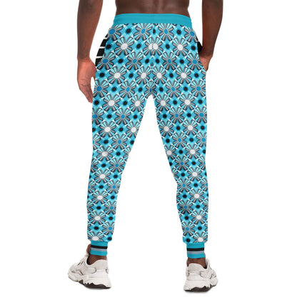 Joggers unisex de poliéster ecológico Blue Daisy Hippie Brigade 