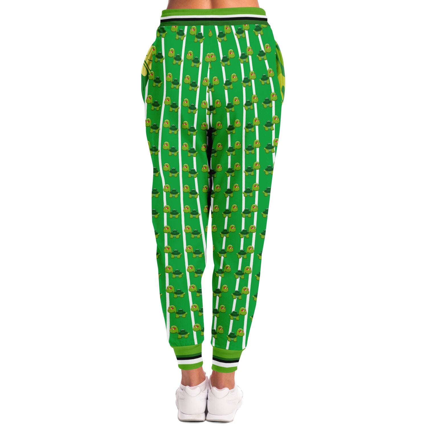 Pantalones deportivos unisex de poliéster ecológico con rayas de tortuga de Have Fun Green Acres 