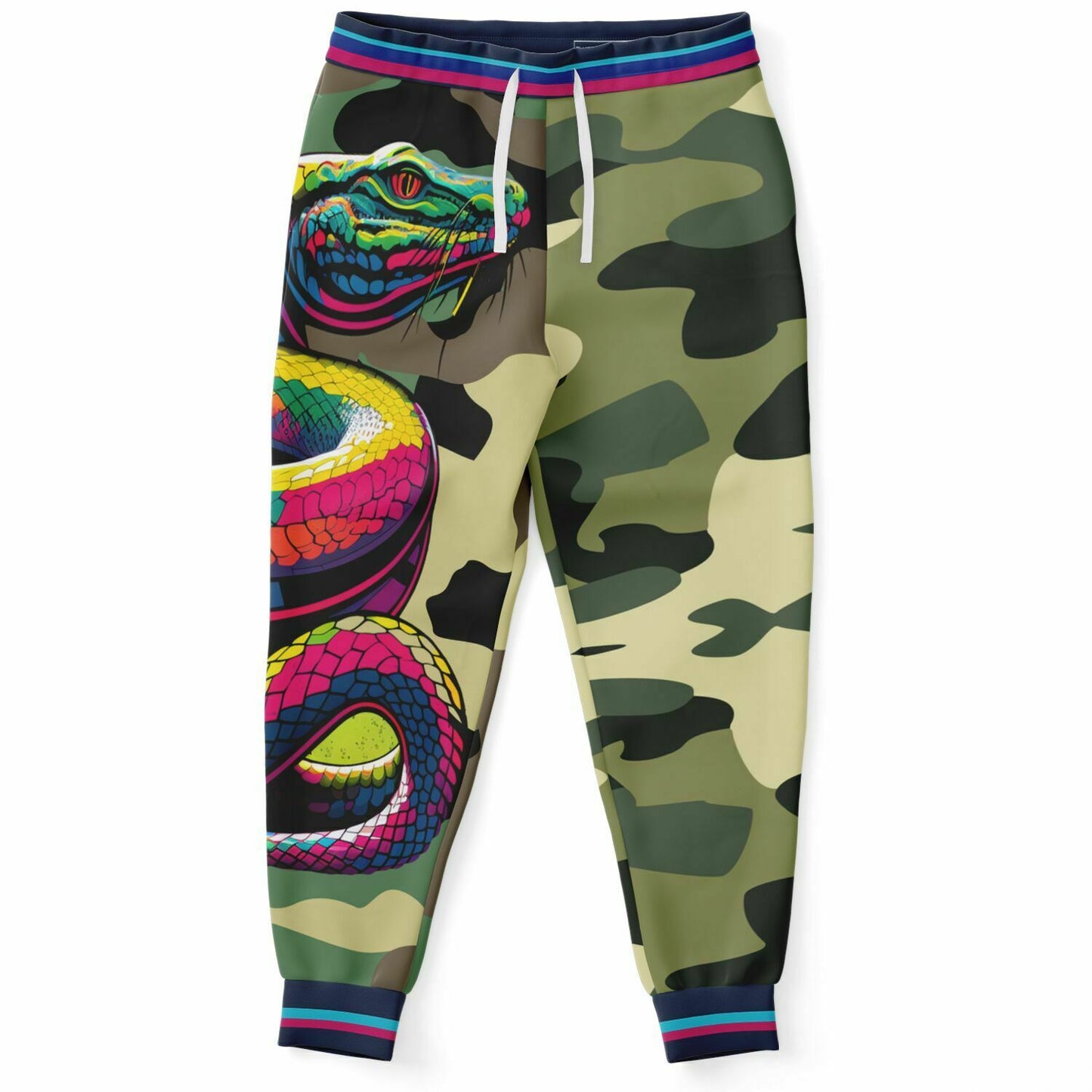 Serpent Says Green Eco-Poly Camo Unisex Joggers