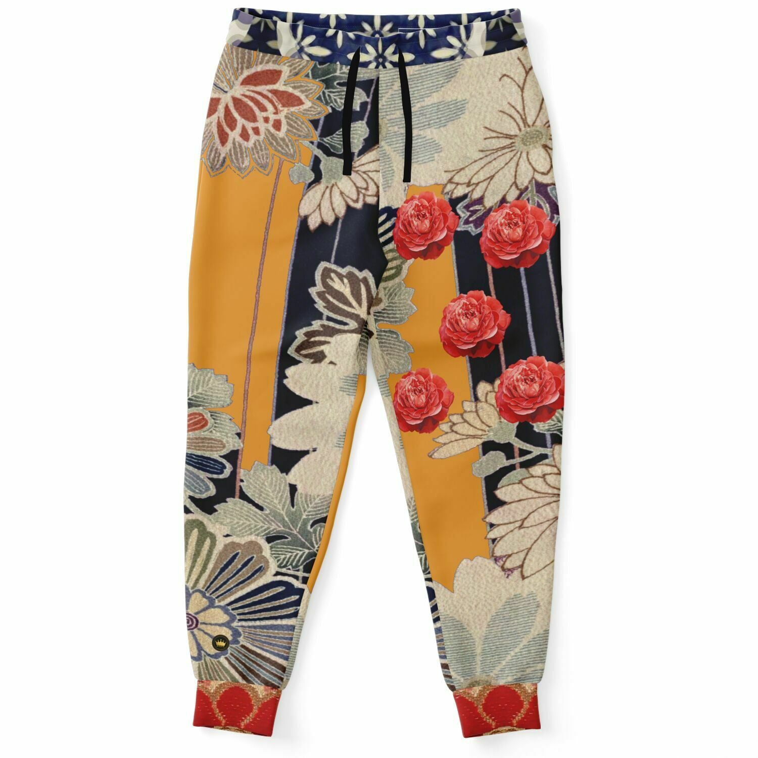 Guan Yin Compassion en joggers unisex de eco-poliéster azul 