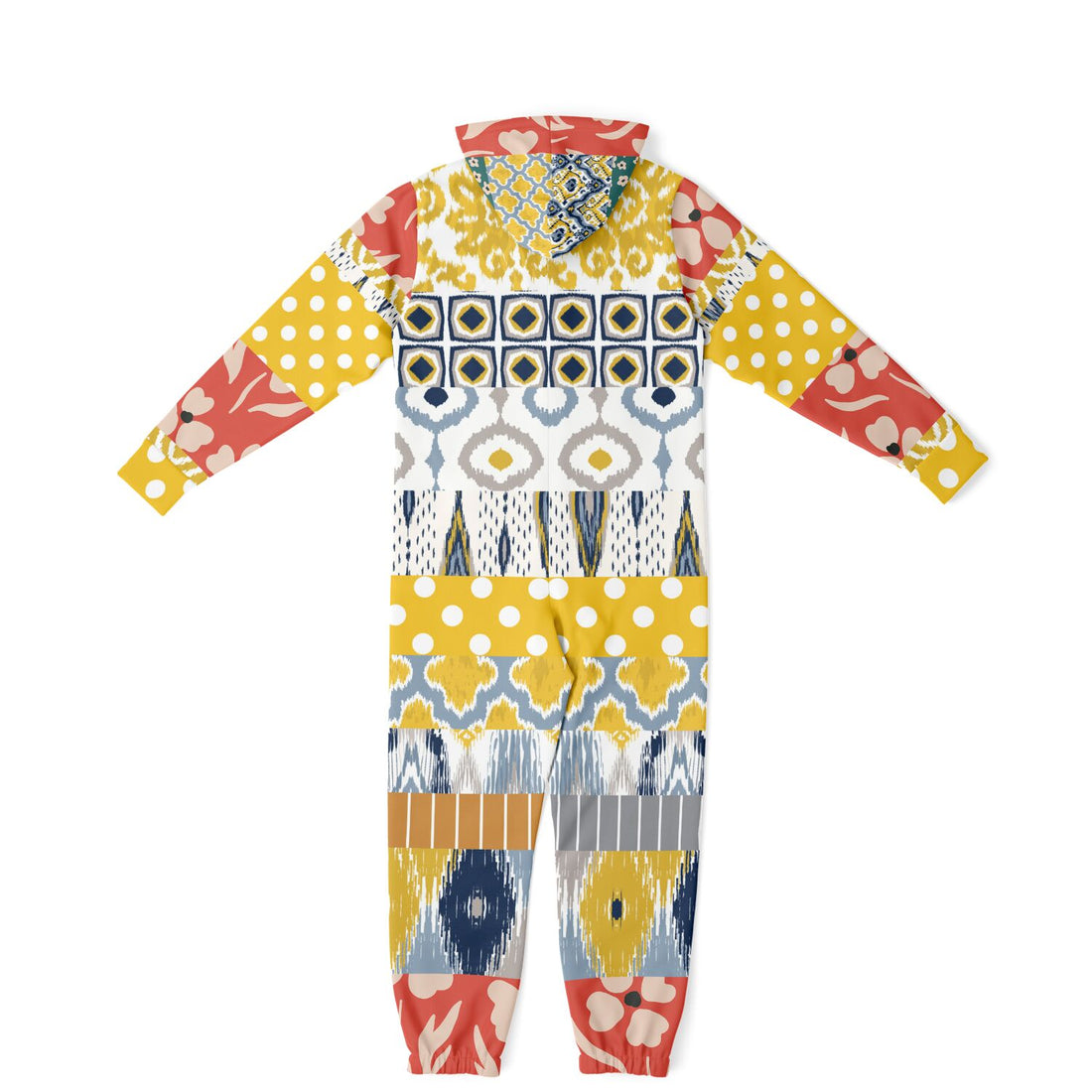 Tallulah Bankhead Floral Patchwork Unisex Fleece Romper