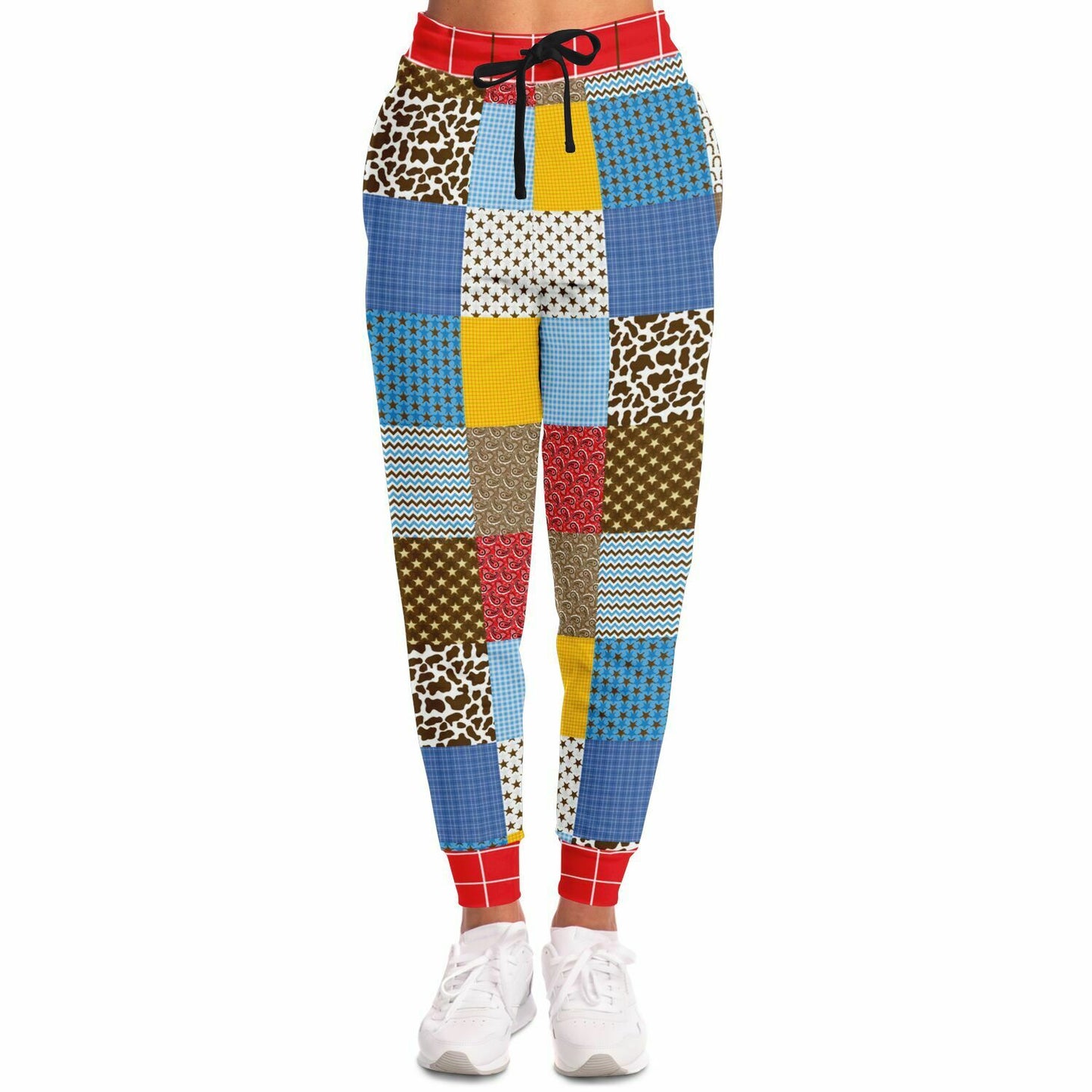 Western Edition Country Patchwork Eco-Poly Unisex Joggers