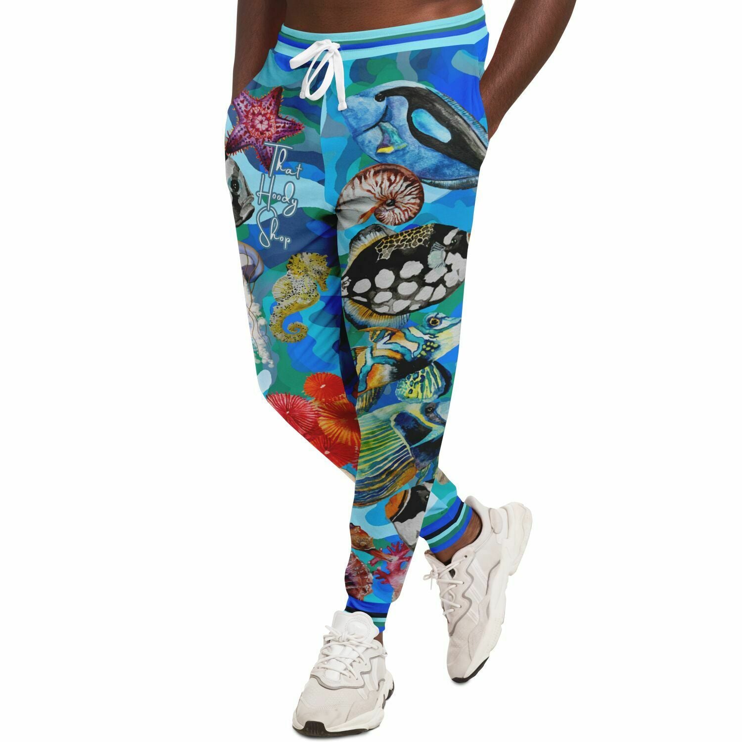 Save the Oceans Blue Camo Eco-Poly Unisex Joggers